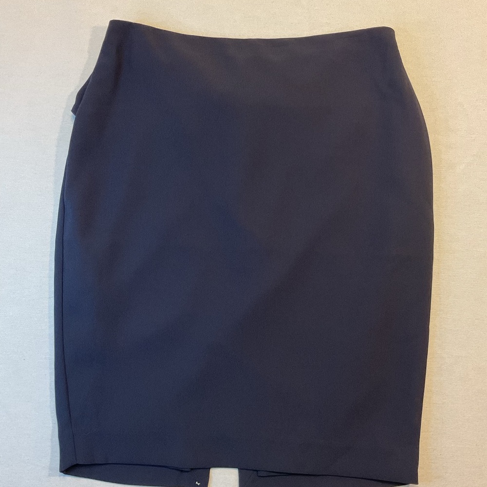 Express Women's Navy Blue Pencil Straight Skirt w/Bow & Zipper on Back